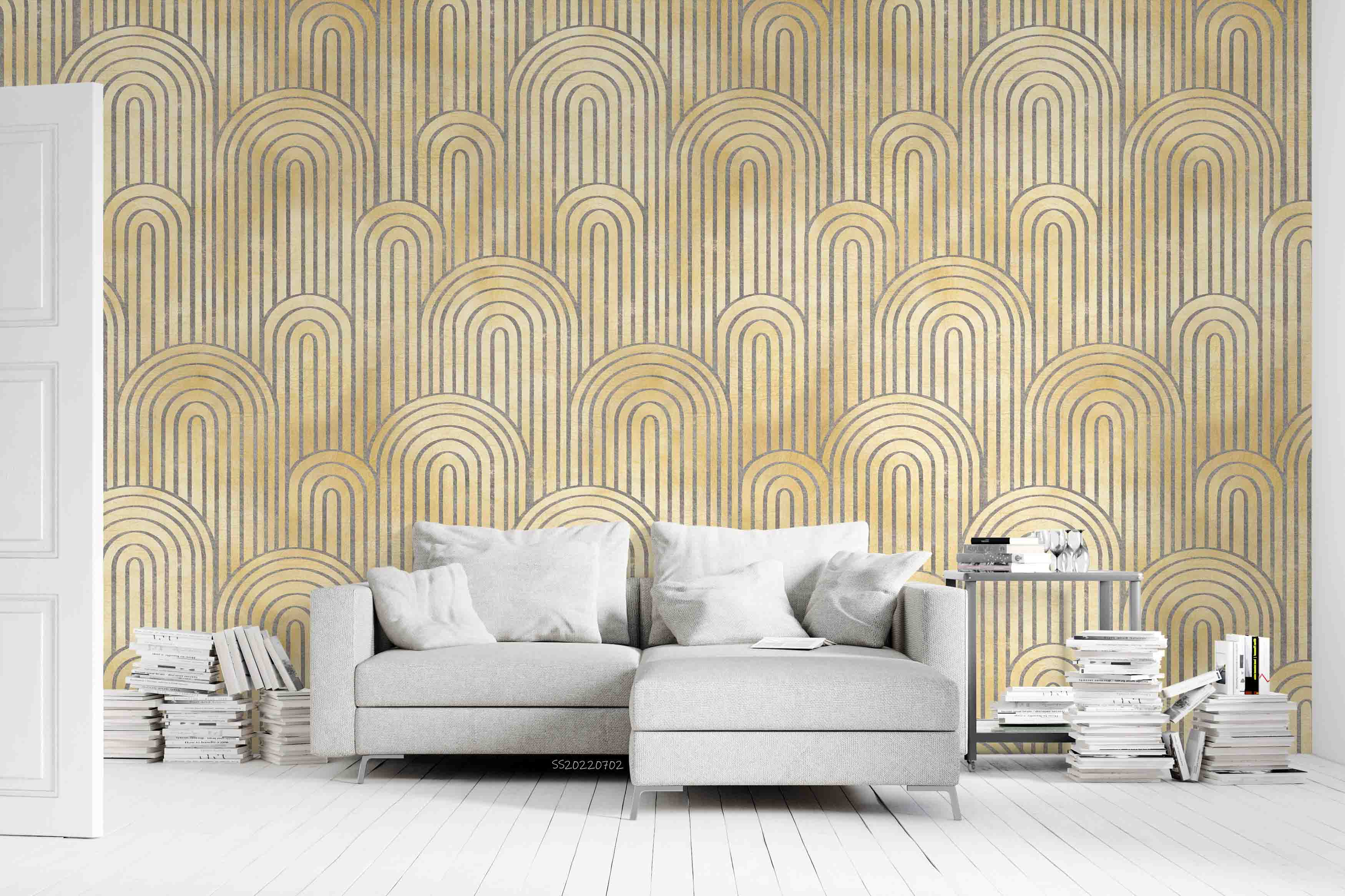 3D Abstract Geometric Pattern Background Wall Mural Wallpaper GD 5078- Jess Art Decoration