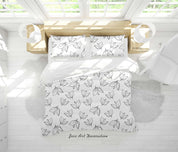 3D Leaf White Quilt Cover Set Bedding Set Duvet Cover Pillowcase 20