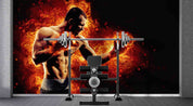 3D Man Boxing Glove Ignis Round Wall Mural Wallpaper YXL 135