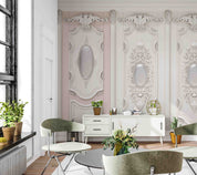 3D Classic Grey Panel elegant vintage wall panel wall mural wallpaper for bedroom - view 2