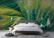 3D Green Wheat Ear Pattern Wallpaper Wall Mural Wall Decor Wall Art Wall Sticker Remoable Wallpaper