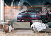 3D Red Sports Car Pattern Wallpaper Wall Mural Wall Decor Wall Art Wall Sticker Remoable Wallpaper