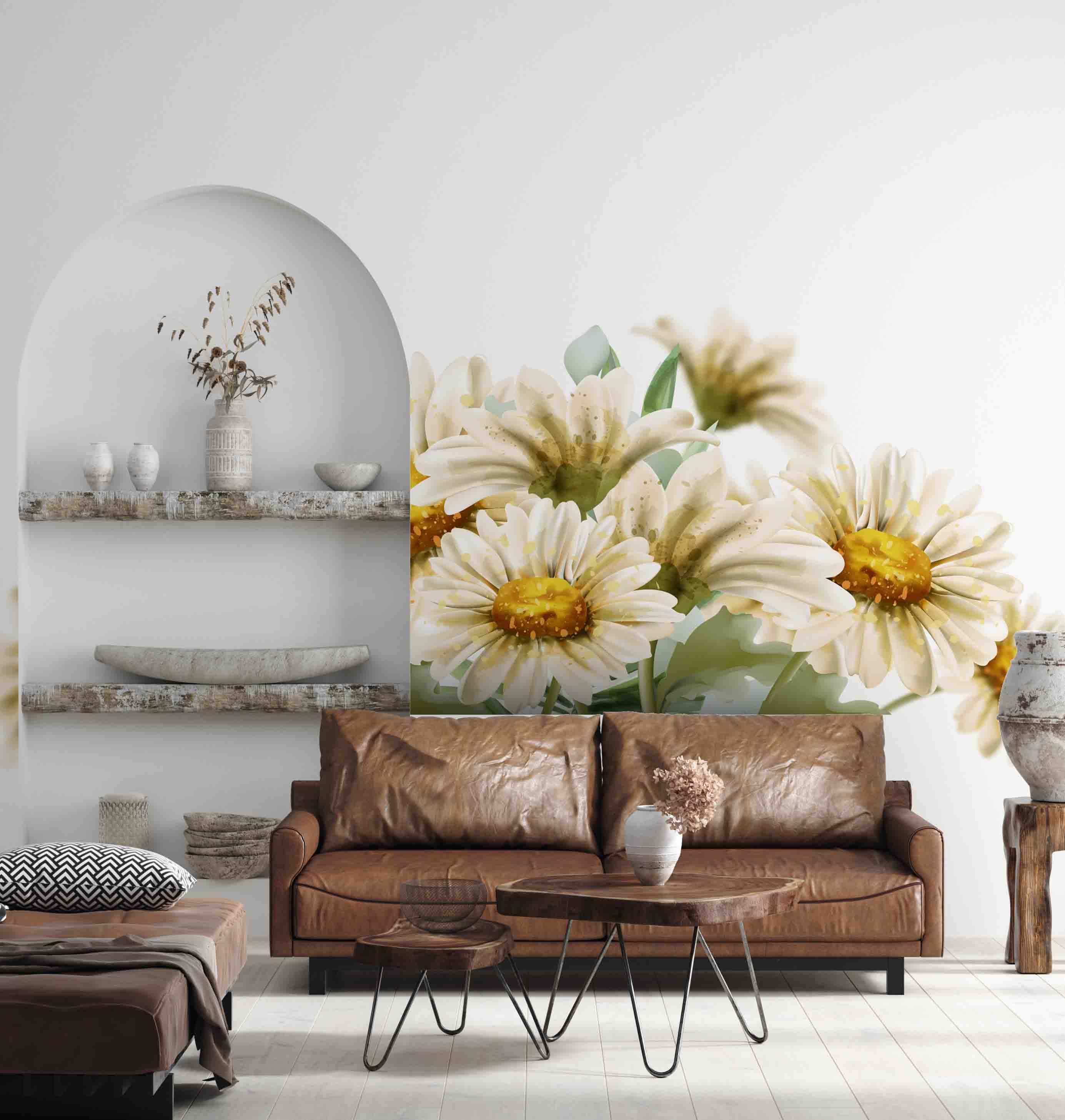 3D Floral Wall Mural Wallpaper 68