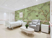 3D Aged Care Retirement Home Gerocomium Rest Home Floral Bird Vintage Wall Mural Wallpaper 7