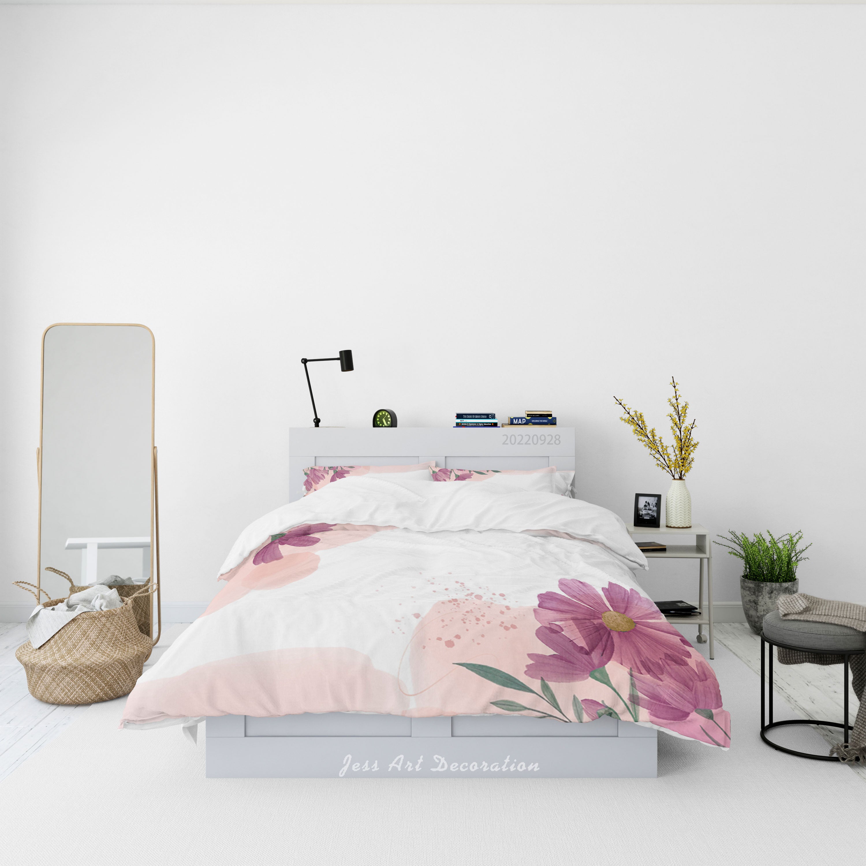3D Floral Heronsbill Wave Point Quilt Cover Set Bedding Set Duvet Cover Pillowcase 304