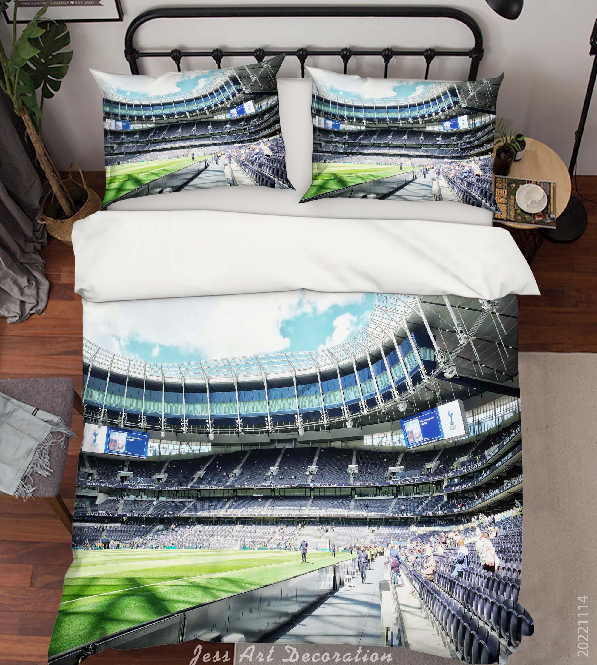 3D Tottenham Hotspur F.C Spectator Seats Sky Quilt Cover Set Bedding Set Duvet Cover Pillowcase 946