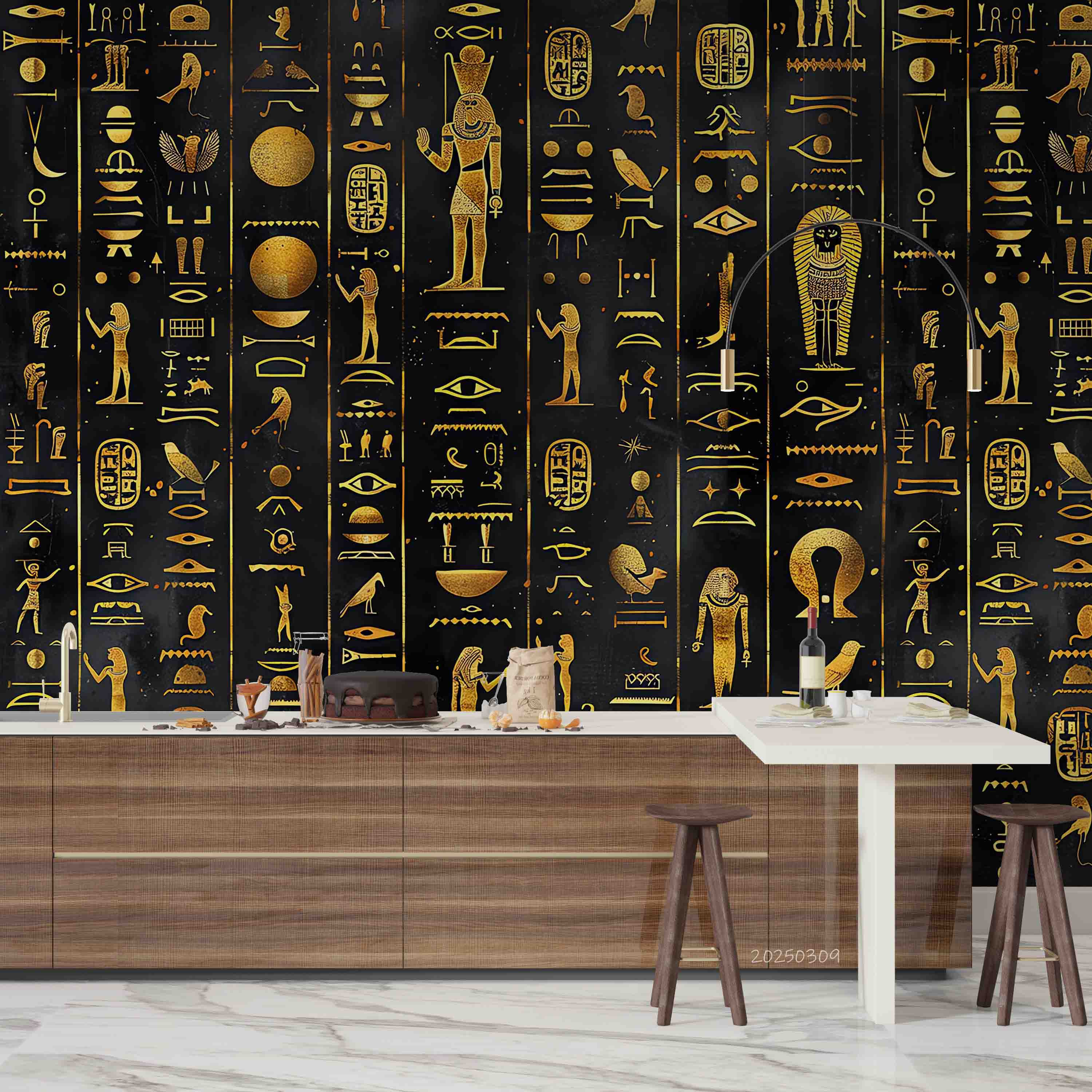 3D Egyptian Totem Lion Picture Poster Wallpaper Wall Mural Wall Decor Wall Art Wall Sticker Remoable Wallpaper LQH
