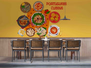 3D Restaurant Snack Bar Diner Fast Food Wall Mural Wallpaper 50