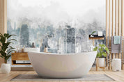 3D City Architecture Mansion Fog Gray Wall Mural Wallpaper YXL 518