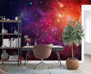 3D Round The Earth Red violet Wall Mural Wallpaper YXL 12- Jess Art Decoration