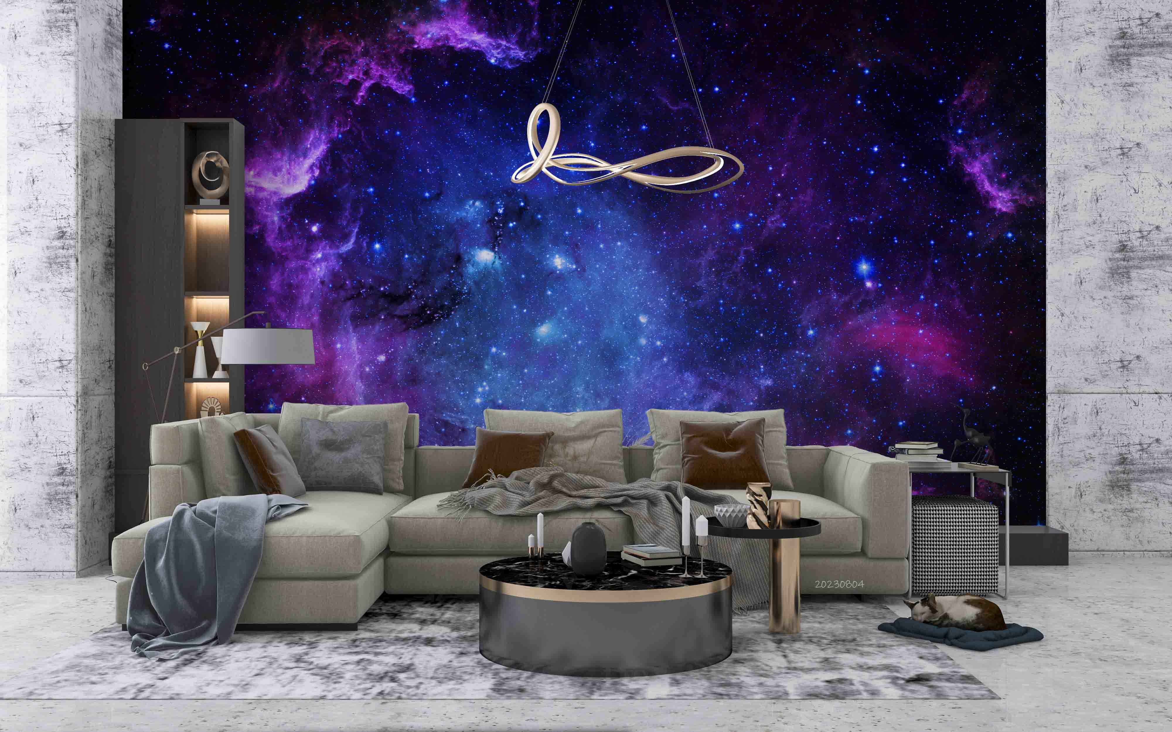 3D Starry Sky Star Cloud Wall Mural Wallpaper YXL 2489