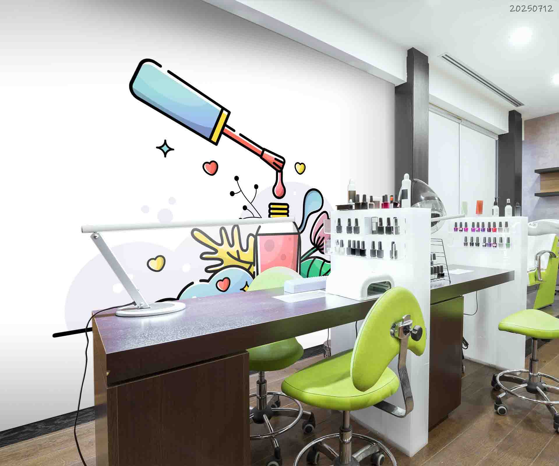 3D Salon Shop Beauty Salon Nail Salon Wall Mural Wallpaper 23
