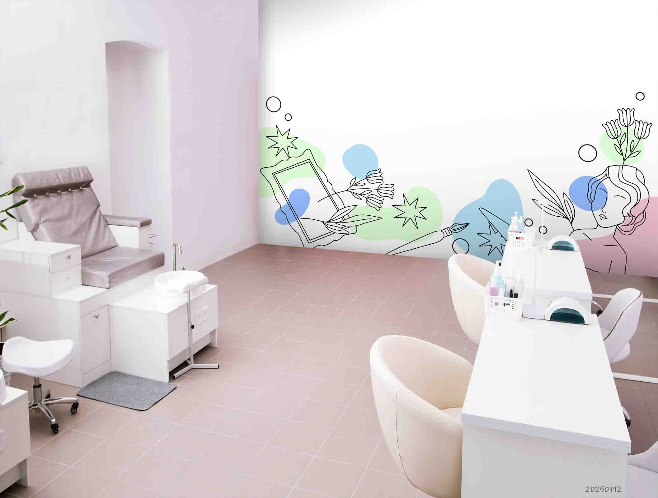 3D Salon Shop Beauty Salon Wall Mural Wallpaper 44