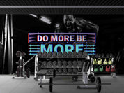3D Fitness Person Letter Dumbbell Wall Mural Wallpaper YXL 1724