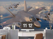 3D Lockheed Martin F-35 F-16 Wall Mural Wallpaper GD 5422- Jess Art Decoration