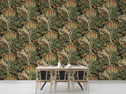 3D Vintage Red Floral Leaf William Morris Pattern Wallpaper Wall Mural Wall Decor Wall Art Wall Sticker Remoable Wallpaper