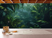 3D Tropical Green Jungle Wallpaper Wall Mural Wall Decor Wall Art Wall Sticker Remoable Wallpaper LQH