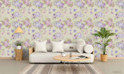 3D Pattern Floral Morning Glory Apricot Wall Mural Wallpaper YXL 2237