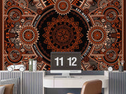 3D Mechanical Mandala Gear Pipe Steampunk Wallpaper Wall Mural Wall Decor Wall Art Wall Sticker Remoable Wallpaper
