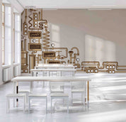 3D School STEM Science Lab Classroom Teaching Aid Physical Wall Mural Wallpaper 5