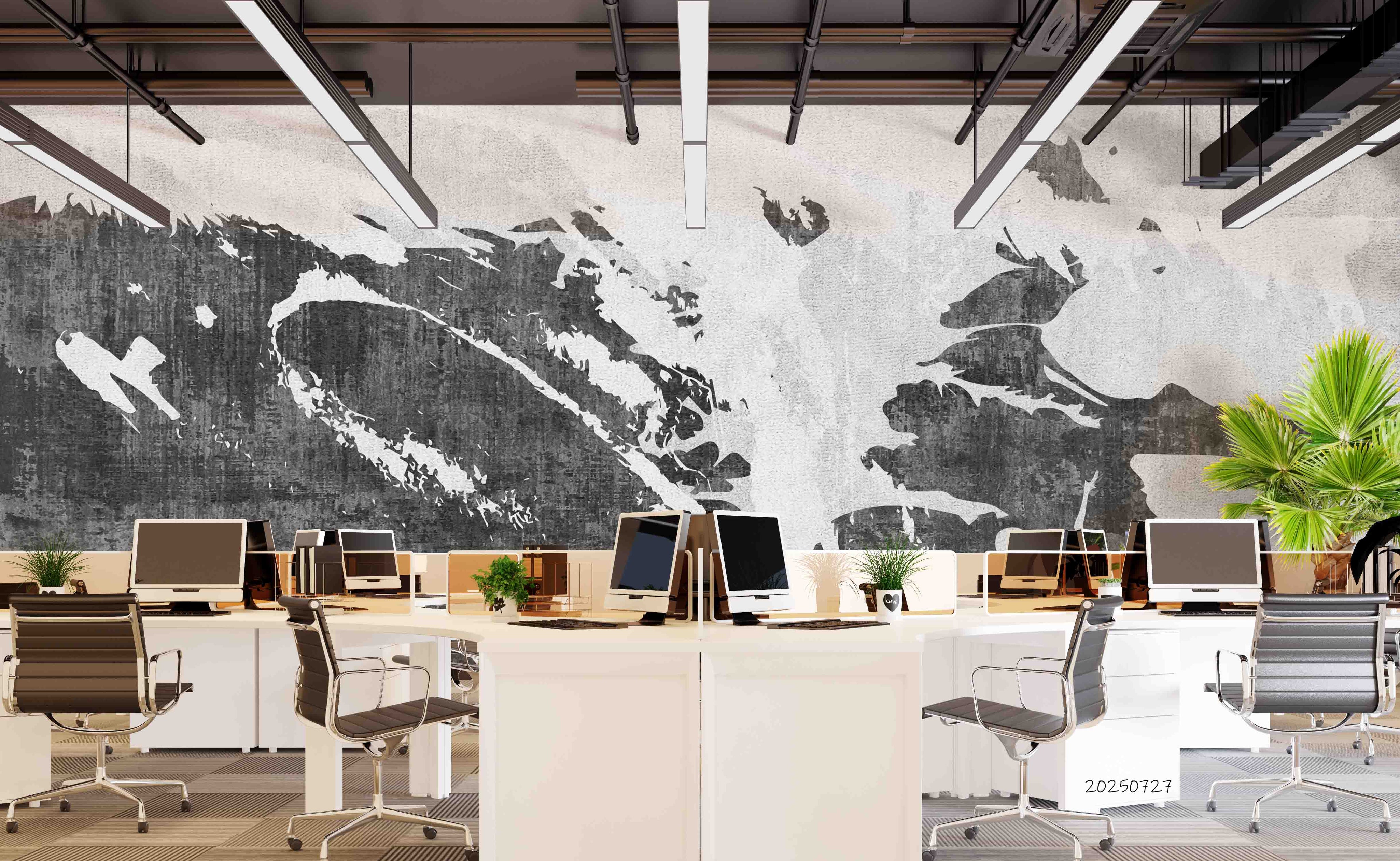 3D Office Business Commerce Modern Abstract Wall Mural Wallpaper 16