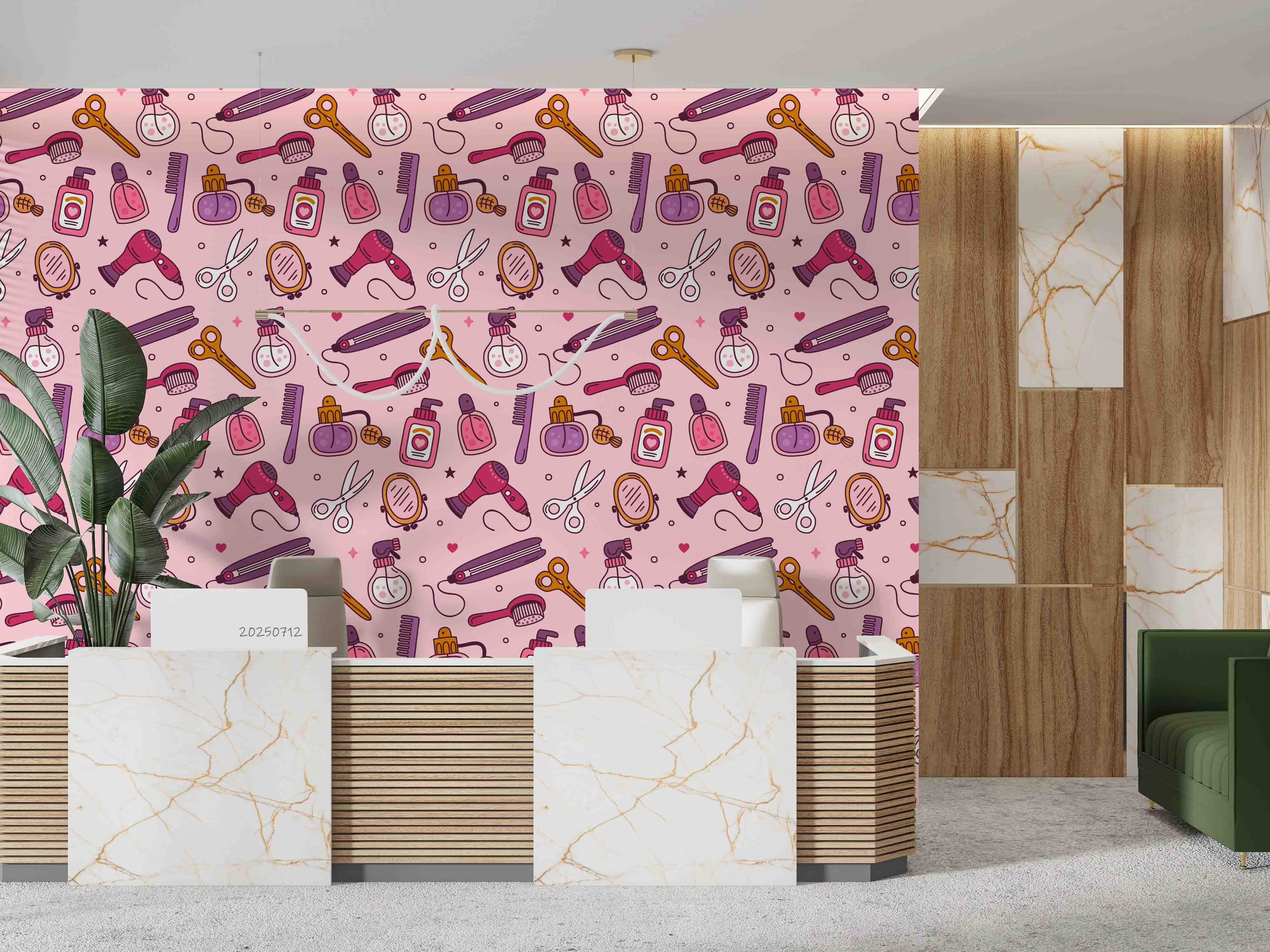 3D Salon Shop Beauty Salon Barber Shop Wall Mural Wallpaper 41