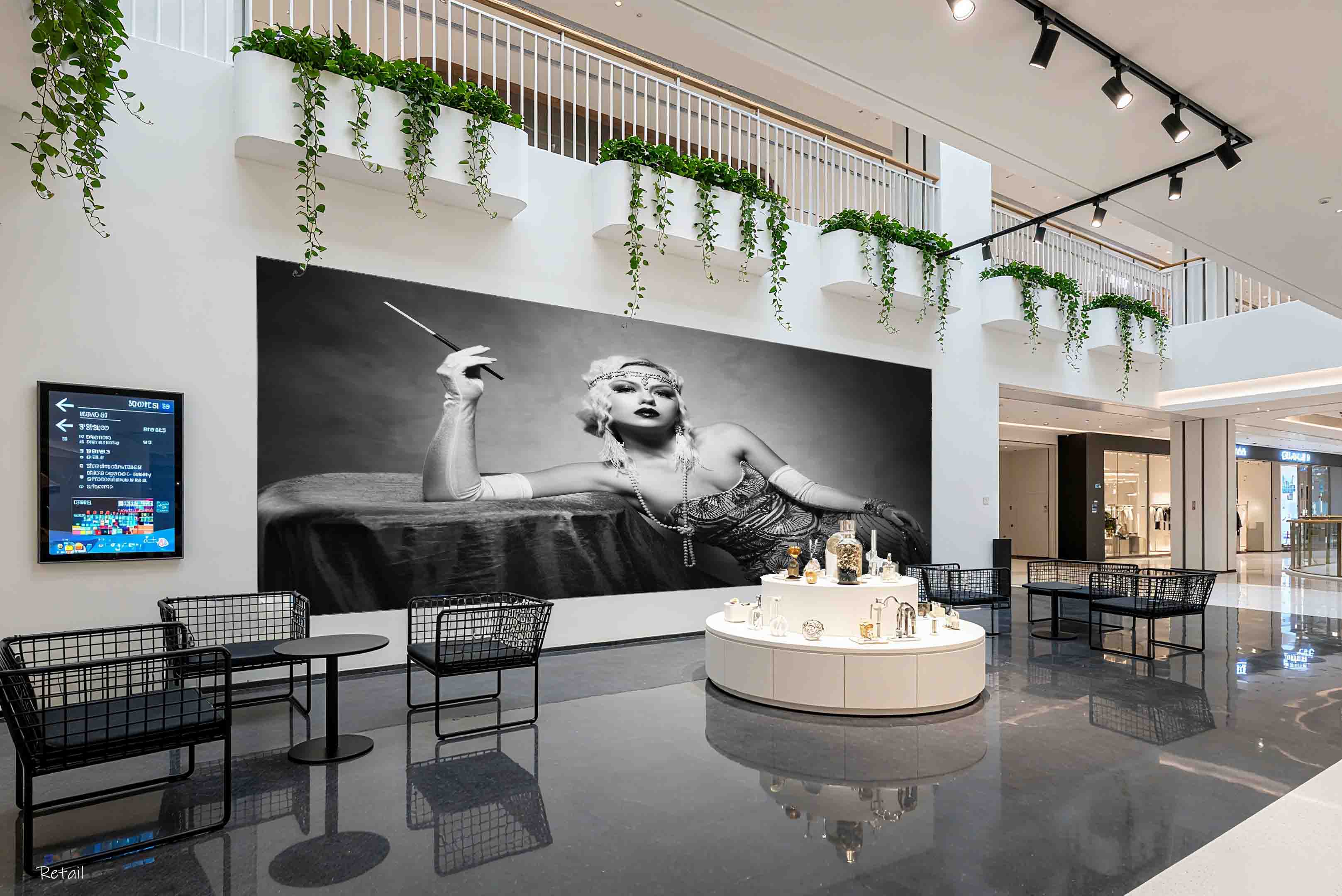 3D Retail Shop Store Market Trade Beautiful Woman Retro Wall Mural Wallpaper 13