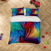 3D Abstract Colours Quilt Cover Set Bedding Set Duvet Cover Pillowcase 494