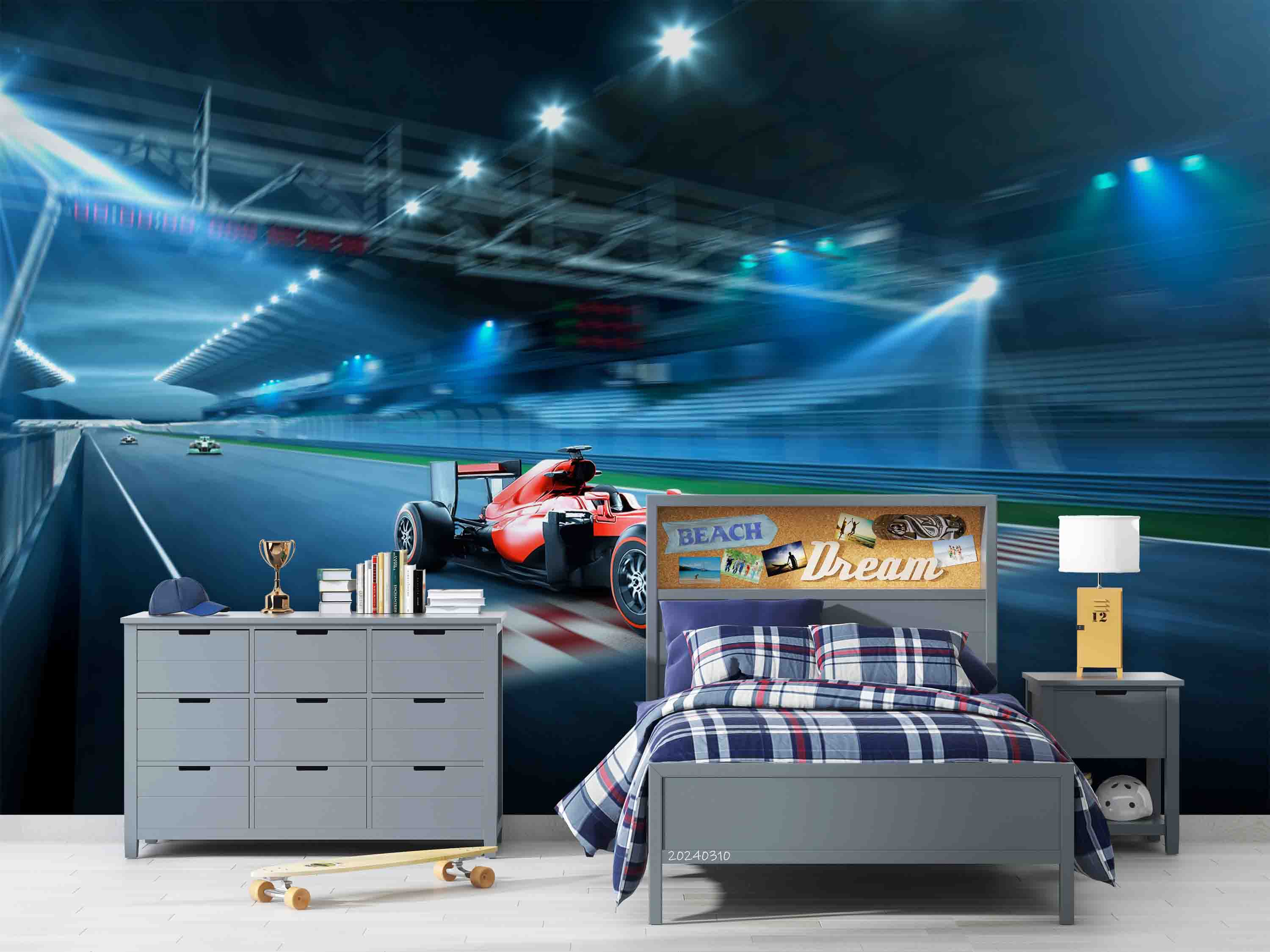 3D F1 Formula One Racing Wallpaper Wall Mural Wall Decor Wall Art Wall Sticker Remoable Wallpaper