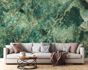3D Abstract Damaskeen Green Crack Wall Mural Wallpaper YXL 633
