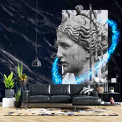 3D Sculpture Head Crack Wall Mural Wallpaper YXL 2415