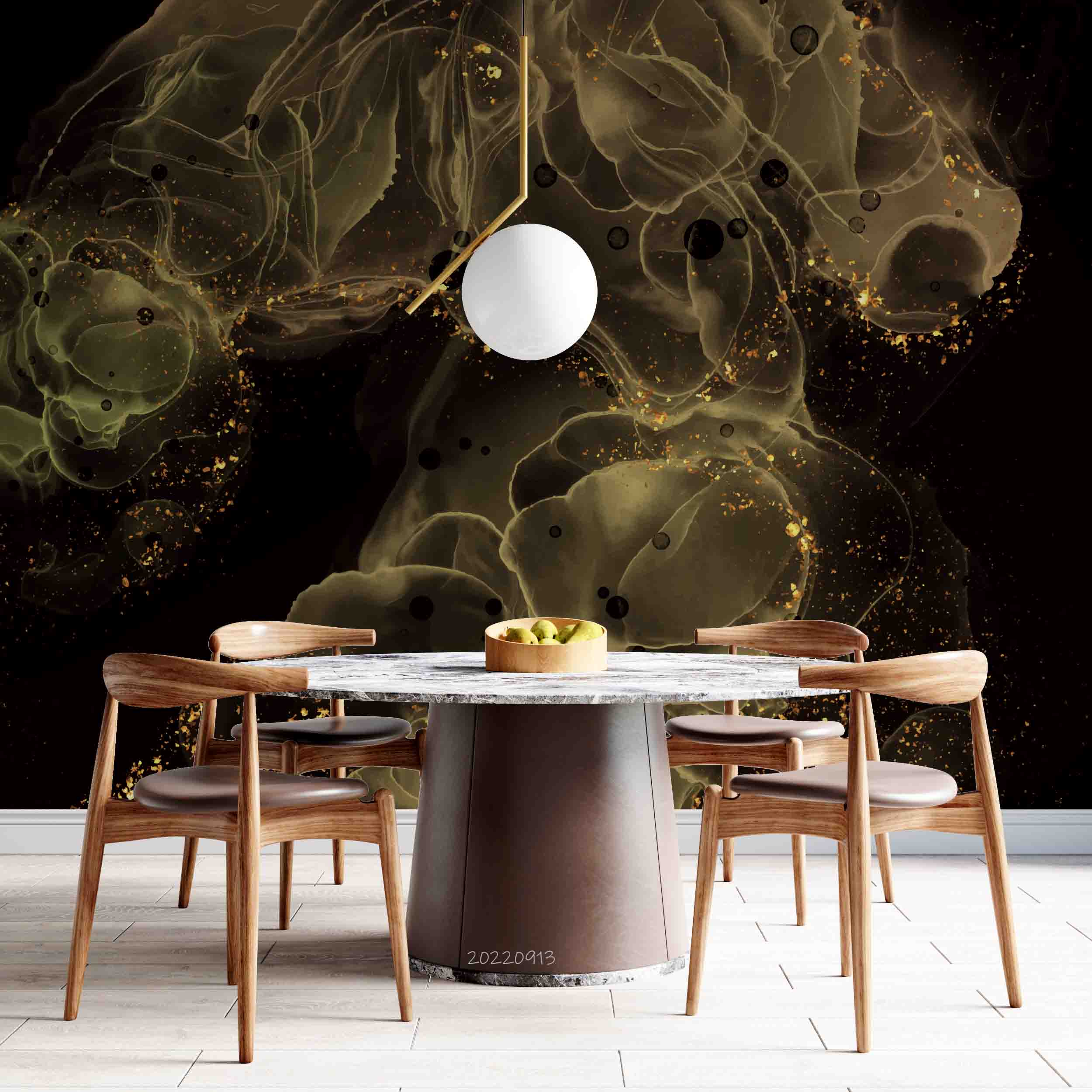 3D Gold Alcohol Ink Background Glitter Wall Mural Wallpaper GD 3553- Jess Art Decoration