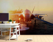 3D Lockheed Martin F-22 Raptor Wall Mural Wallpaper GD 5451- Jess Art Decoration