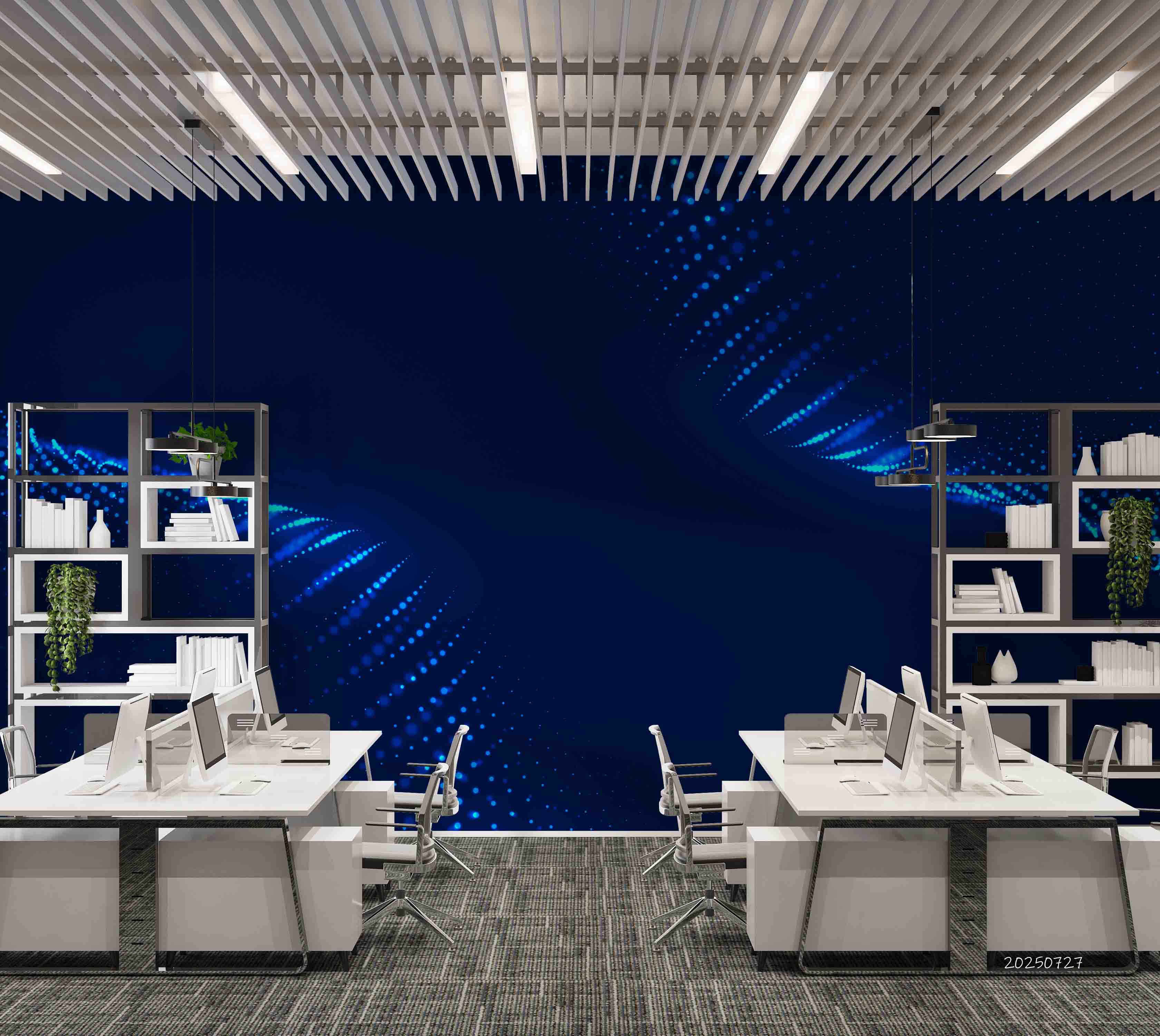 3D Office Business Commerce Technology Wall Mural Wallpaper 36