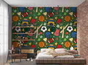 3D School Pattern Educational Elements Wall Mural Wallpaper GD 5649- Jess Art Decoration