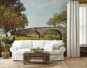 3D Oil Painting Bridge Trees Landscape Wall Mural Wallpaper GD 2981- Jess Art Decoration