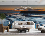 3D Beach Coast Sunset Scenery Wall Mural Wallpaper GD 4979- Jess Art Decoration