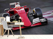 3D Red F1 Formula One Racing Wallpaper Wall Mural Wall Decor Wall Art Wall Sticker Remoable Wallpaper