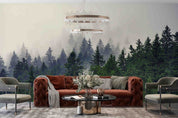 3D Scenery Forest Tree Fog Wall Mural Wallpaper YXL 23- Jess Art Decoration