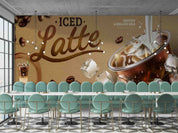 3D Restaurant Snack Bar Coffee Shop Wall Mural Wallpaper 36