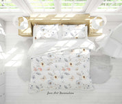 3D Floral Leaf Butterfly Quilt Cover Set Bedding Set Duvet Cover Pillowcase 607