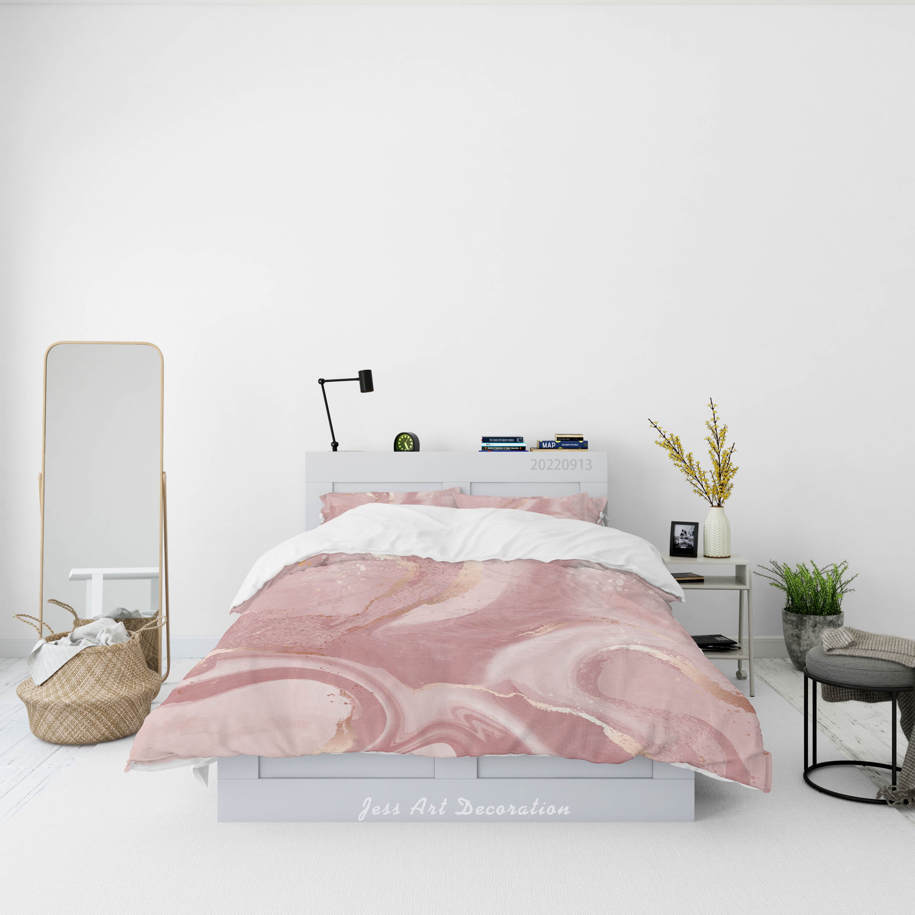 3D Ink And Wash Fluid Ripple Quilt Cover Set Bedding Set Duvet Cover Pillowcase 118