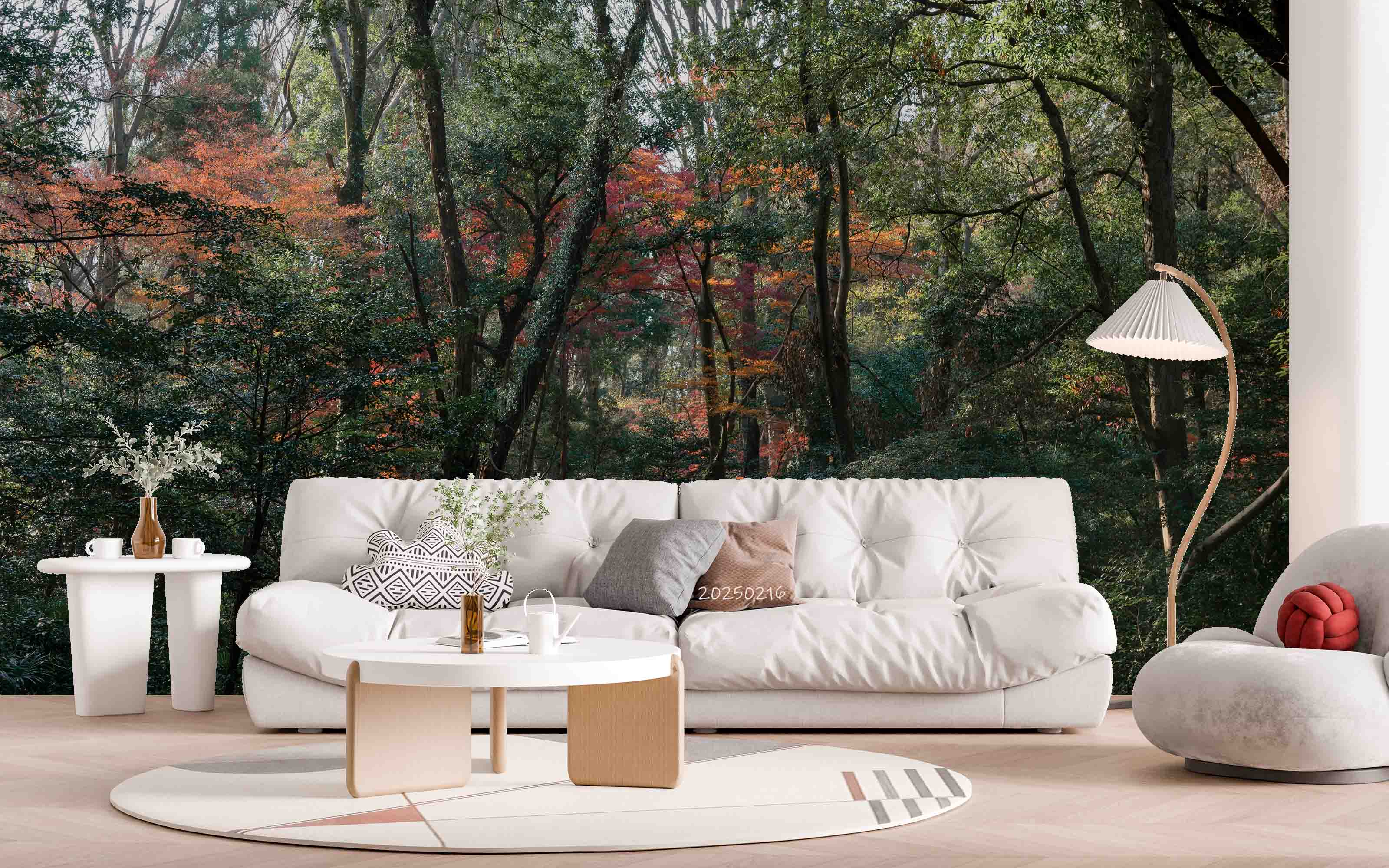 3D Green Forest Nature Scenery Wallpaper Wall Mural Wall Decor Wall Art Wall Sticker Remoable Wallpaper LQH