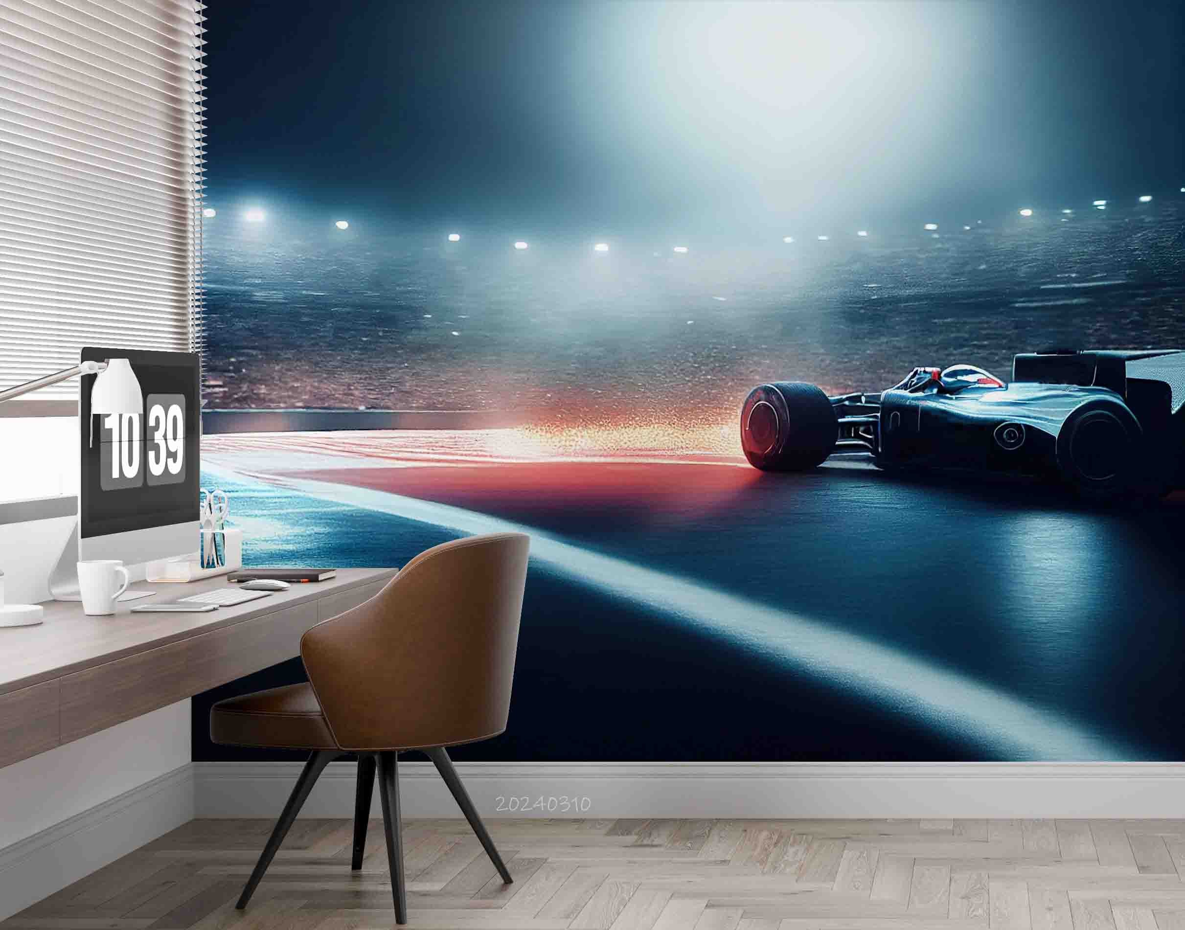 3D F1 Formula Racing Wallpaper Wall Mural Wall Decor Wall Art Wall Sticker Remoable Wallpaper