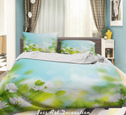 3D Floral Leaf Bluesky Quilt Cover Set Bedding Set Duvet Cover Pillowcase 316