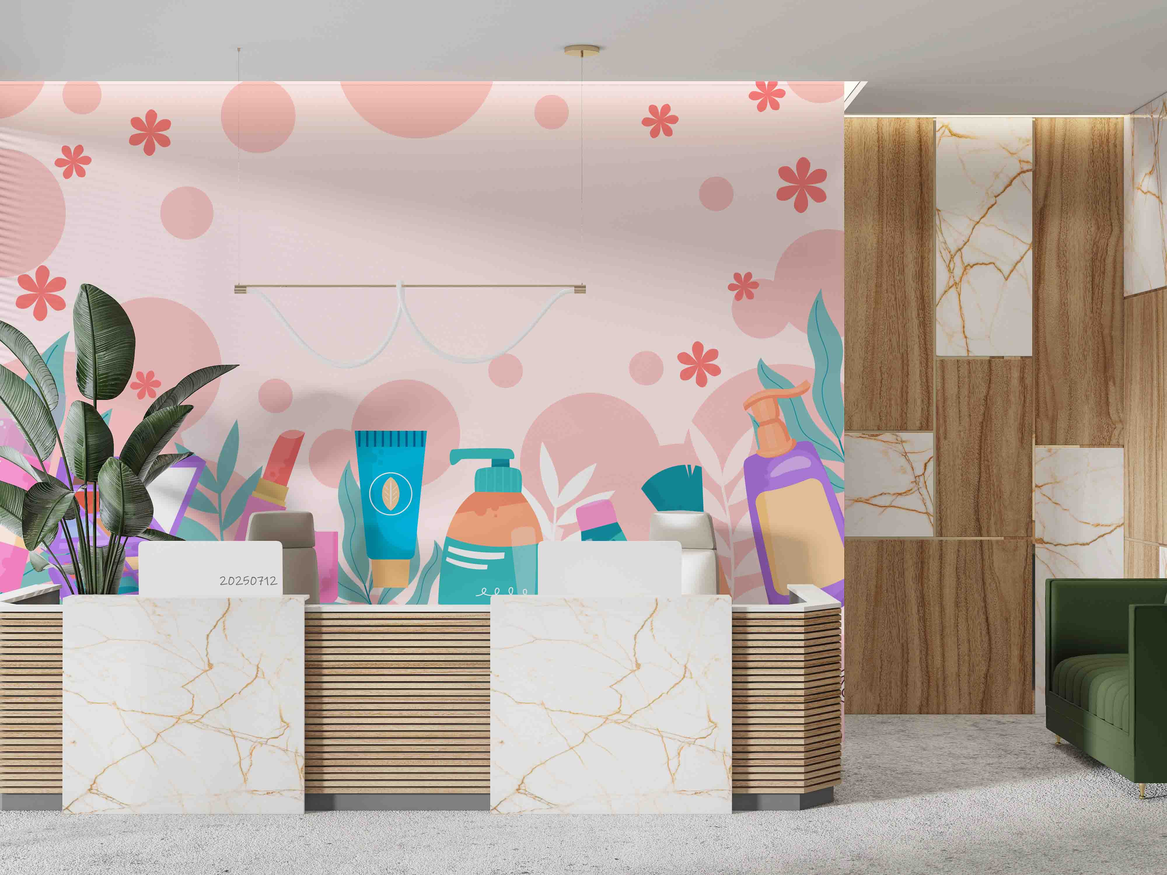 3D Salon Shop Beauty Salon Manicure Set Manicure Tools Wall Mural Wallpaper 39
