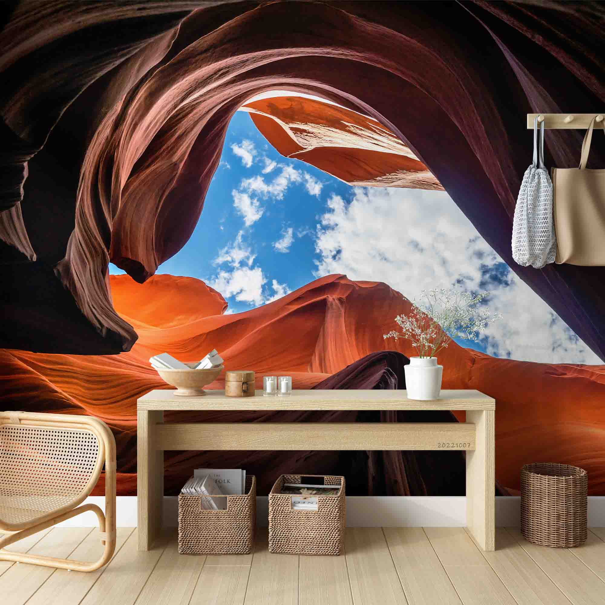 3D Antelope Canyon Lights Rocks Arizona USA Wall Mural Wallpaper GD 3287- Jess Art Decoration