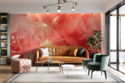 3D Watercolor Red Marble Texture Wallpaper Wall Mural Wall Decor Wall Art Wall Sticker Remoable Wallpaper LQH 34