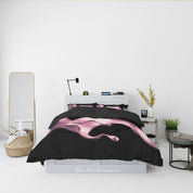 3D Graffiti Float Black Quilt Cover Set Bedding Set Duvet Cover Pillowcase 573