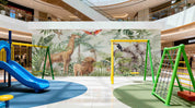 3D Play Centre Amusement Park Funfair Carnie Forest Animals Wall Mural Wallpaper 2